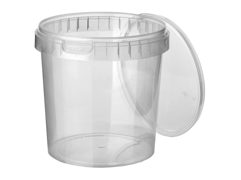 STARPAK Barquette d'emballage, rond, 770 ml, transparent