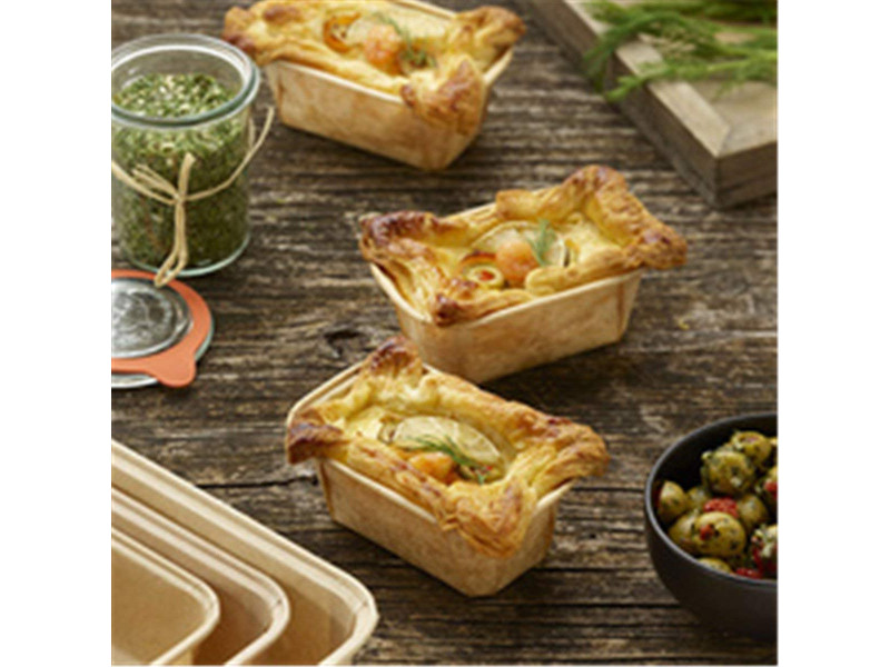 PAPSTAR Moule 'pure', rectangulaire, 523 ml, brun