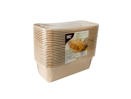 PAPSTAR Moule 'pure', rectangulaire, 1.033 ml, brun