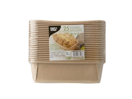 PAPSTAR Moule 'pure', rectangulaire, 1.033 ml, brun