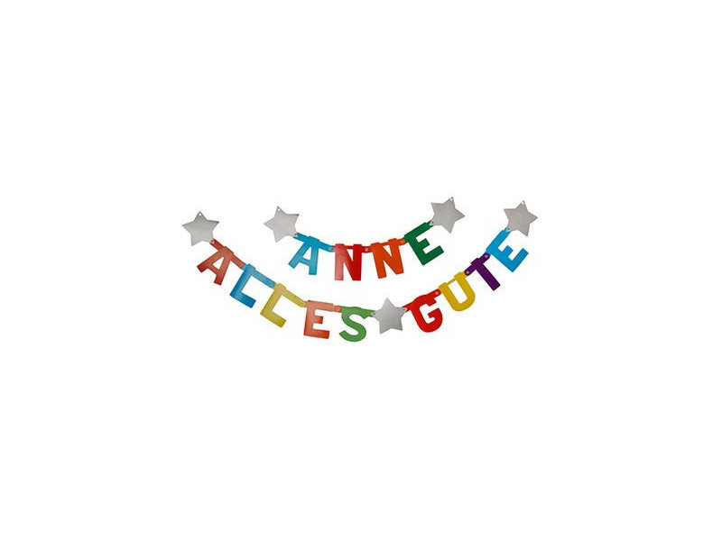 PAPSTAR Guirlande, personnalisable