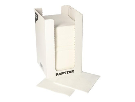 PAPSTAR Serviette cocktail 'PUNTO', 200 x 200 mm, blanc