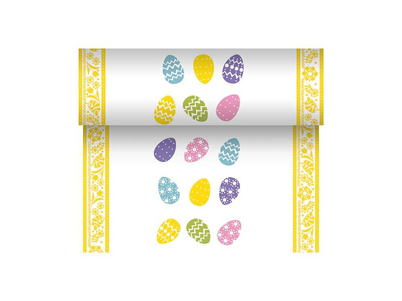 PAPSTAR Chemin de table pour Pâques 'Coloured Eggs'
