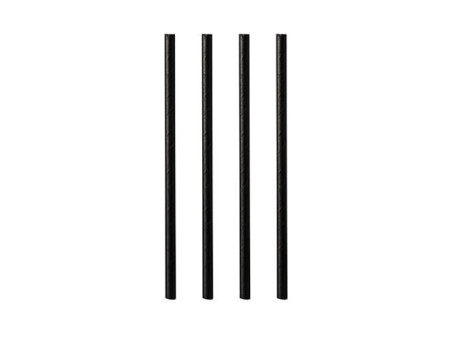 PAPSTAR Paille en papier 'pure', 210 mm, noir
