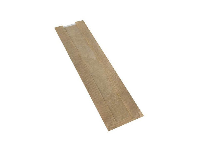 STARPAK Sachet à pain 'pure', 580 x 120 x 50 mm, marron