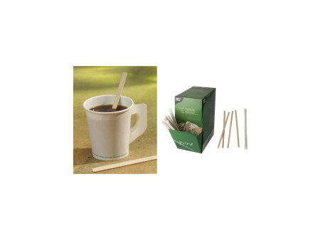 PAPSTAR Touillettes en bois 'pure', longueur: 140 mm