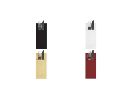 STARPAK Serviette pochette, pliage 1/8, par 100, bordeaux