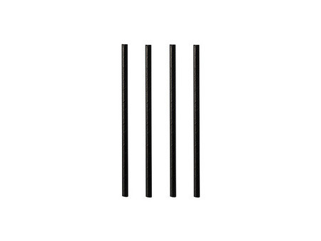 PAPSTAR Paille en papier 'pure', 100 mm, noir