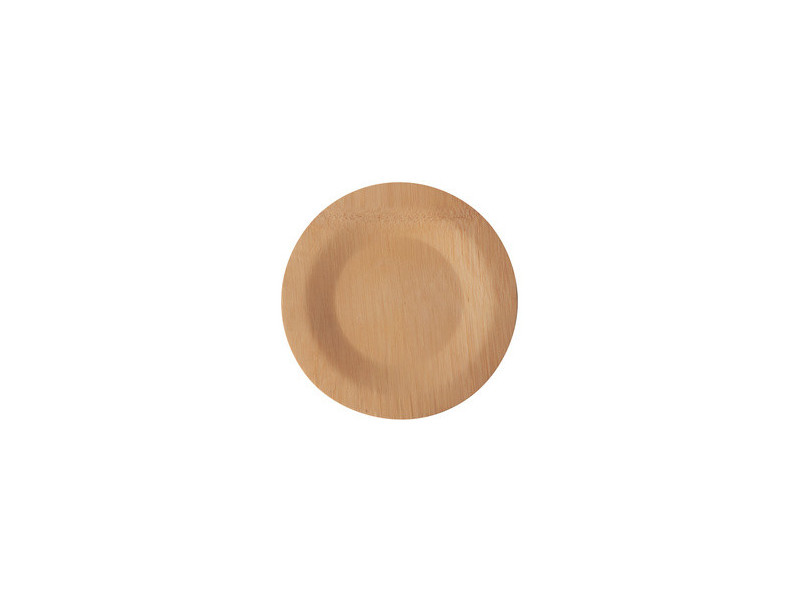 PAPSTAR Assiette en bambou 'pure', sans compartiment, 180 mm