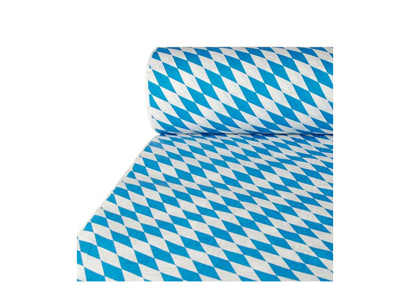 PAPSTAR Nappe damassée, (l) 1,0 x (L)50 m, 'bleu bavarois'