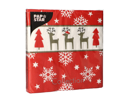PAPSTAR Serviette à motif de Noël 'Rudi'
