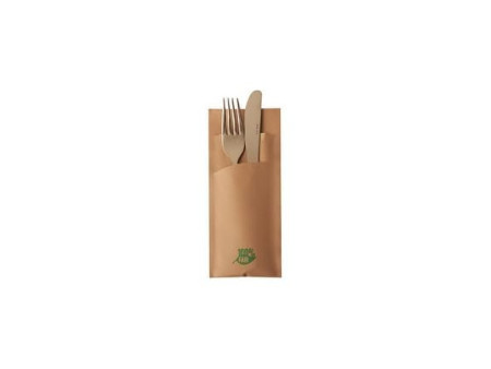 PAPSTAR Etui pour serviette, pliage 1/8, par 520, brun