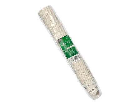 PAPSTAR Gobelet en carton 'pure' ZERO, 0,18 l, beige/taupe