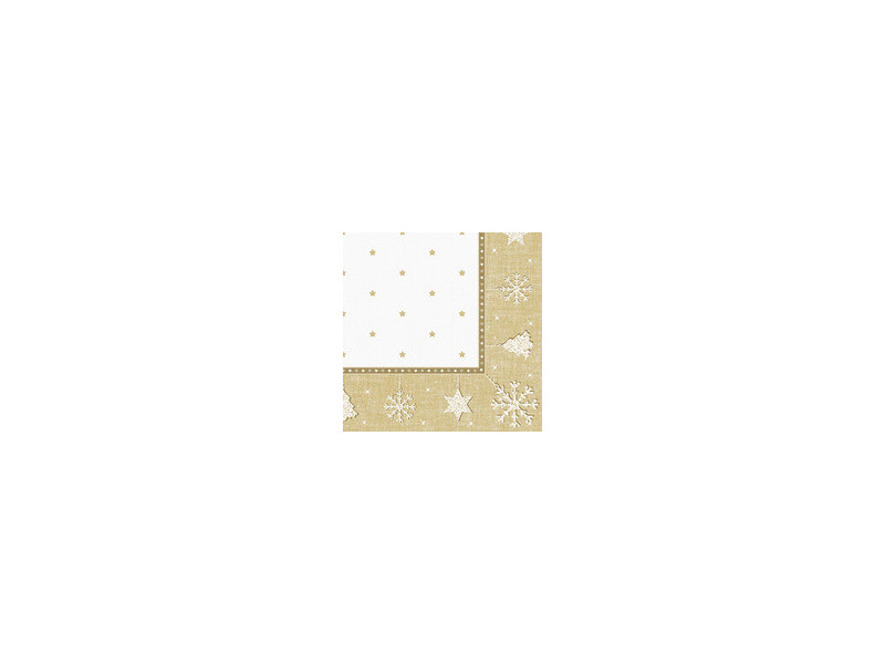 PAPSTAR Serviette à motif de Noël 'X-Mas', argent