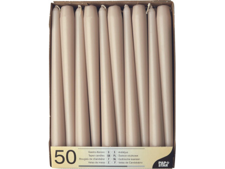 STARPAK Bougie de chandelier, 22 mm, pack de 50, poudré