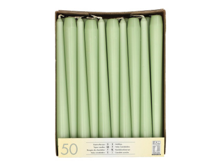 STARPAK Bougie de chandelier, 22 mm, pack de 50, vert jade