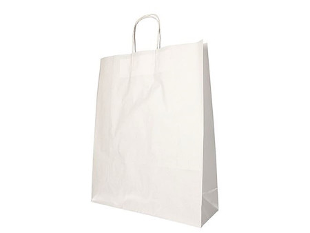 PAPSTAR Sac en papier, 400 x 320 x 120 mm, blanc