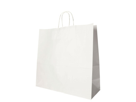 PAPSTAR Sac en papier, 350 x 350 x 140 mm, blanc
