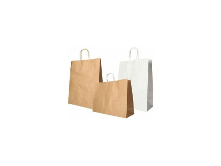 PAPSTAR Sac en papier, 410 x 350 x 140 mm, blanc