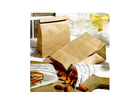PAPSTAR Sac en papier à fond plat, 400 x 320 x 110 mm