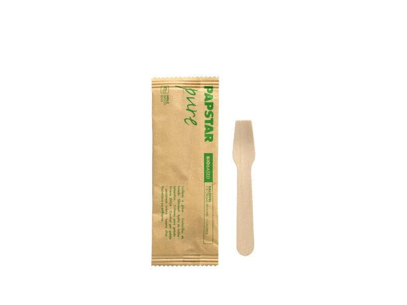PAPSTAR Cuillère à glace en bois 'pure', longueur: 94 mm