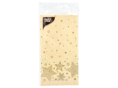 PAPSTAR Nappe pour Noël 'Christmas Shine', crème