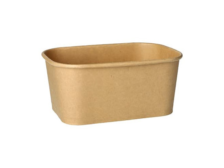 PAPSTAR Barquette d'emballage 'pure', 1000 ml, brun