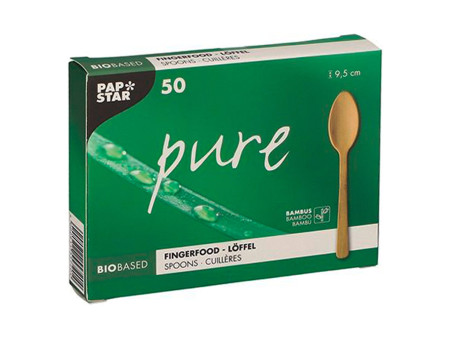 PAPSTAR Cuiller Fingerfood 'pure', 95 mm, naturel
