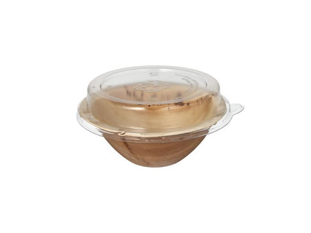 STARPAK Bol en feuille de palmier avec couvercle, 300 ml