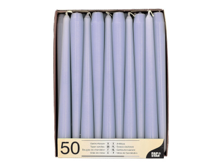 STARPAK Bougie de chandelier, 22 mm, pack de 50, lilas