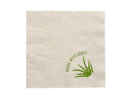 PAPSTAR Serviette de table, 300 x 300 mm, naturel