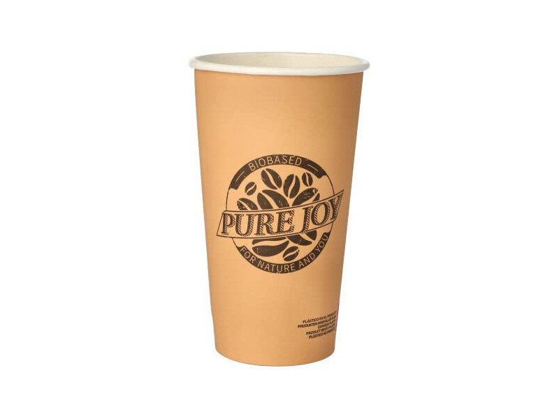 PAPSTAR Gobelet en carton 'pure', 0,5 l, nature