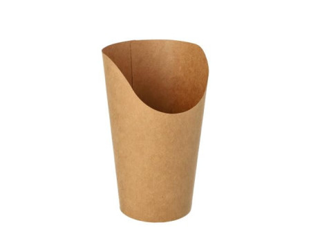 PAPSTAR Pot à wrap, rond, 470 ml, brun