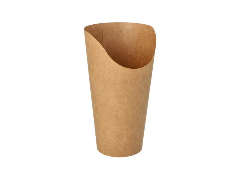 PAPSTAR Pot à wrap, rond, 590 ml, brun