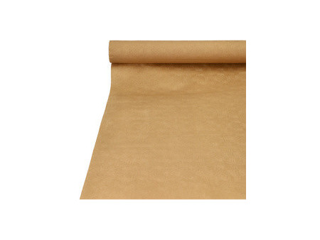 PAPSTAR Nappe de table damassée, (l)1,0 x (L)25 m, naturel