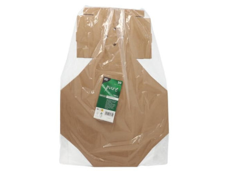 PAPSTAR Boîte à burger 'pure' pliable