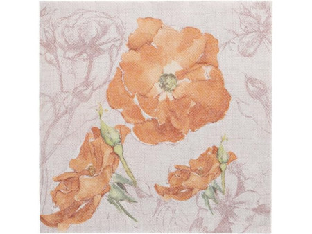 PAPSTAR Serviette à motif 'ROYAL Collection Blossom'
