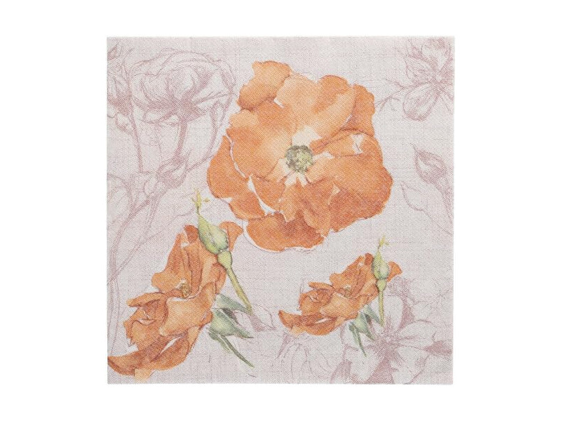 PAPSTAR Serviette à motif 'ROYAL Collection Blossom'