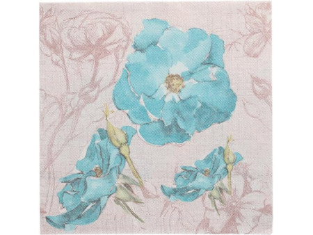 PAPSTAR Serviette à motif 'ROYAL Collection Blossom'