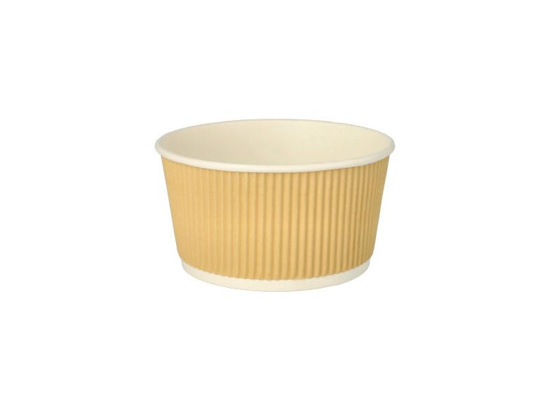 PAPSTAR Gobelet à soupe 'pure' Ripple Wall, 720 ml, beige