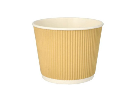 PAPSTAR Gobelet à soupe 'pure' Ripple Wall, 998 ml, beige