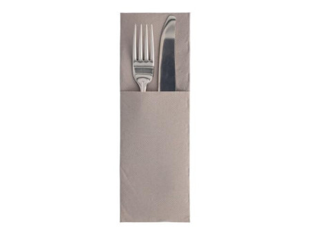PAPSTAR Serviette pochette 'ROYAL Collection', gris