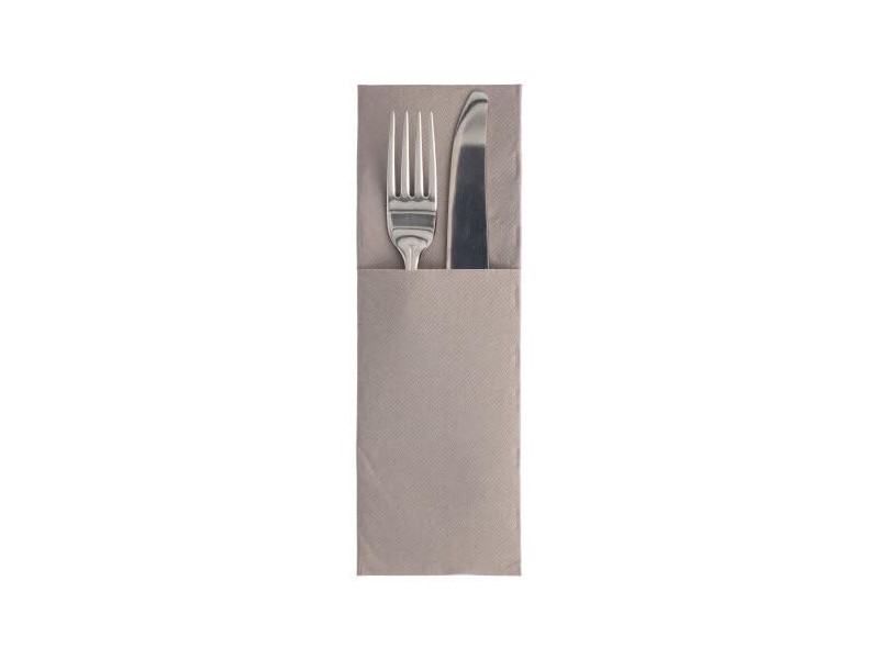 PAPSTAR Serviette pochette 'ROYAL Collection', gris