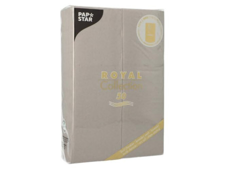 PAPSTAR Serviette pochette 'ROYAL Collection', gris