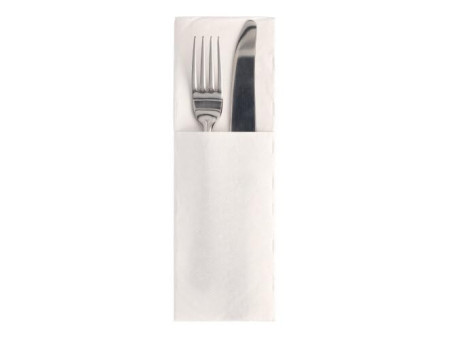 PAPSTAR Serviette pochette 'ROYAL Collection', blanc