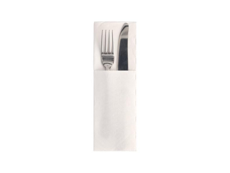PAPSTAR Serviette pochette 'ROYAL Collection', blanc
