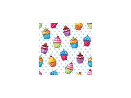 PAPSTAR Serviette à motif 'Muffin', 330 x 330 mm