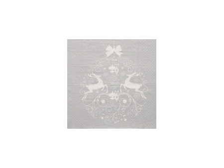 PAPSTAR Serviette à motif de Noël 'Deers Couple', or