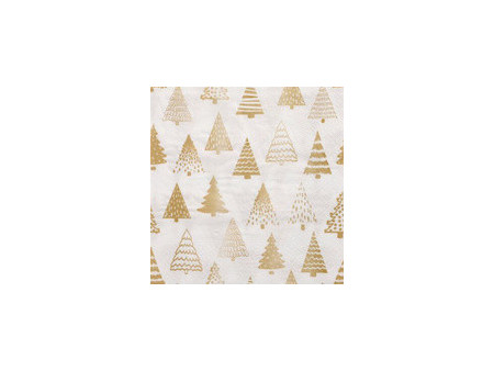 PAPSTAR Serviette à motif de Noël 'Pine Forest', or