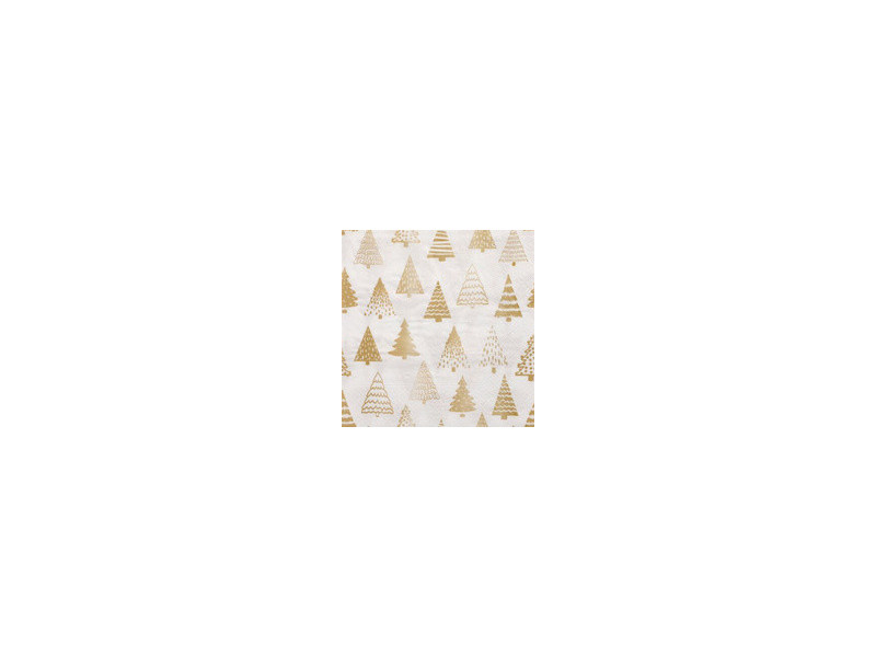 PAPSTAR Serviette à motif de Noël 'Pine Forest', or
